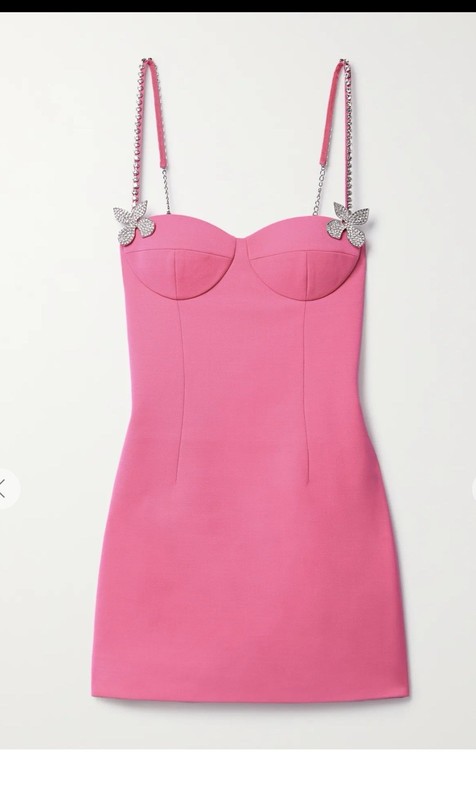 Area Crystal Embellished bustier Mini Dress – Size 4 NWOT