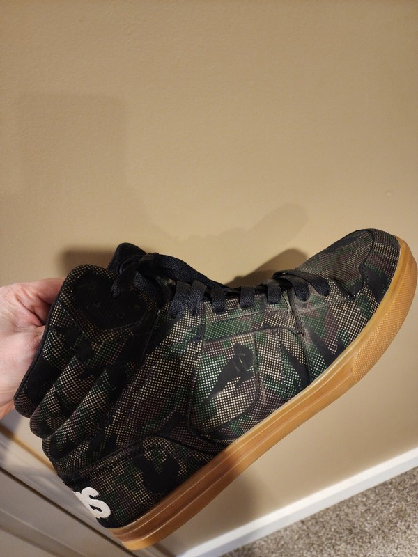 Osiris Shoes Clone Black/White/Camo Size 13