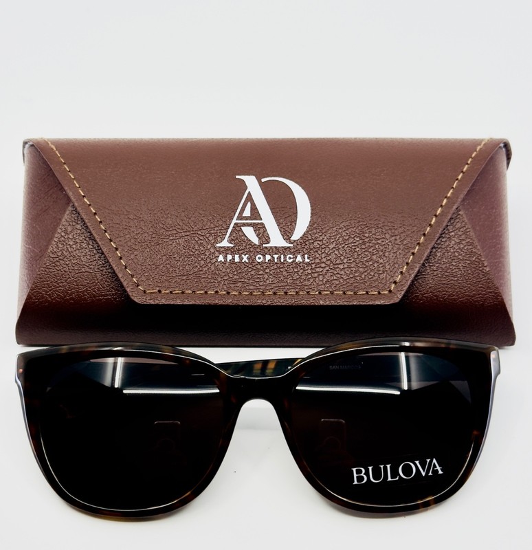 NEW BULOVA SAN MARCOS BROWN Tortoise Womens Round Sunglasses 54-18-135 B:45 G