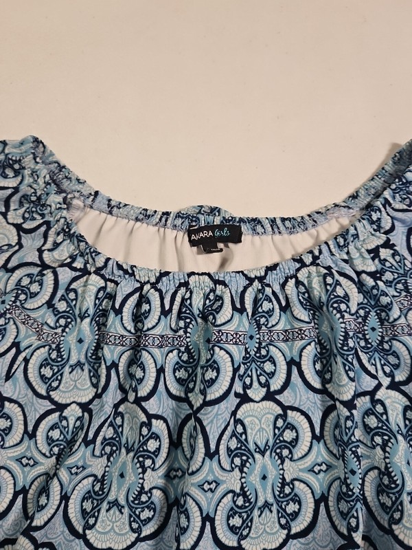 Takara Girls, Dressy Romper, XL, Nautical Summer Off Shoulders gallery