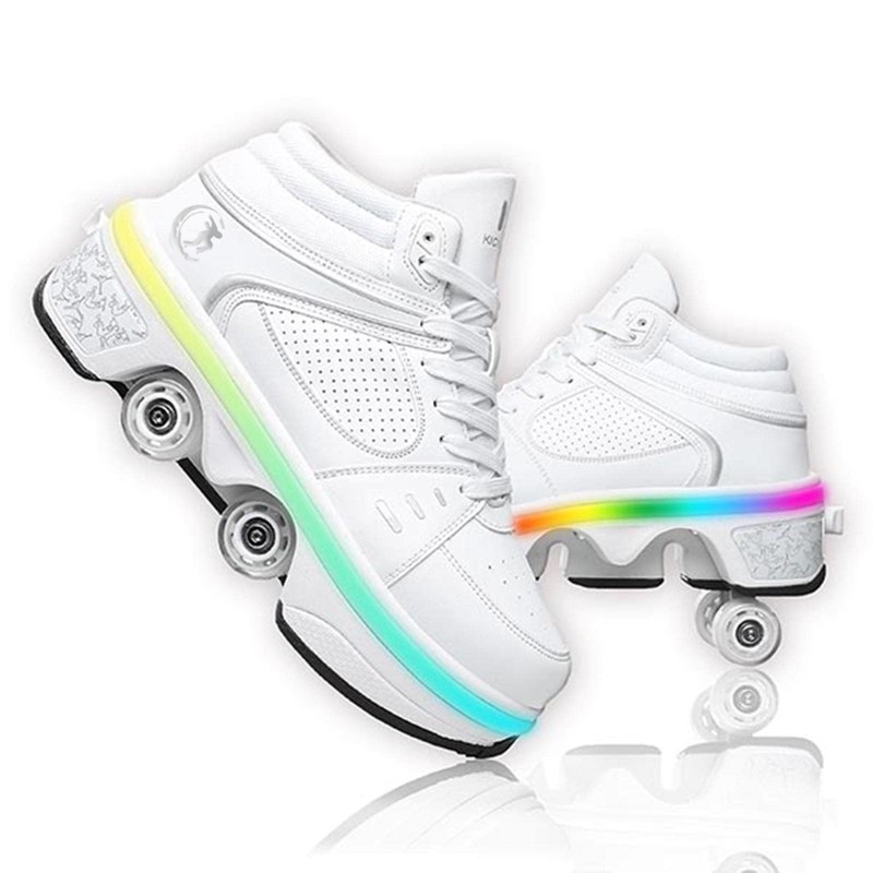 Roller Skate Shoes Roller Skates Shoes with Wheels Skateboard Shoes, Inline Skate,...