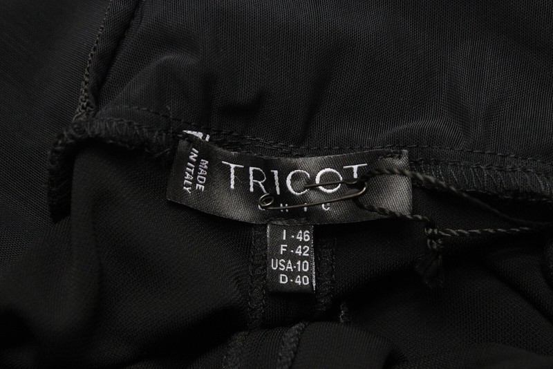 Tricot Chic M201 Jumpsuit Women's US 10 Belt Stretchy Pull On Black Sleeveless gallery