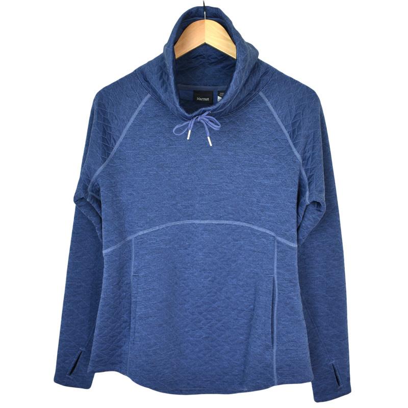 Marmot Quilted Cowl Neck Annie Pullover Jumper Size L 12 14