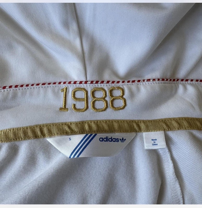 Gold and white adidas World Cup Russia Retro “1988” jacket Moscow fifa soccer gallery