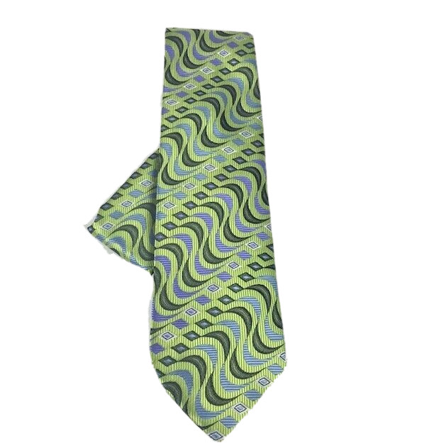 St. Patrick Men’s Tie Hanky Lime Green Purple Black Charcoal Gray 3.5 inches