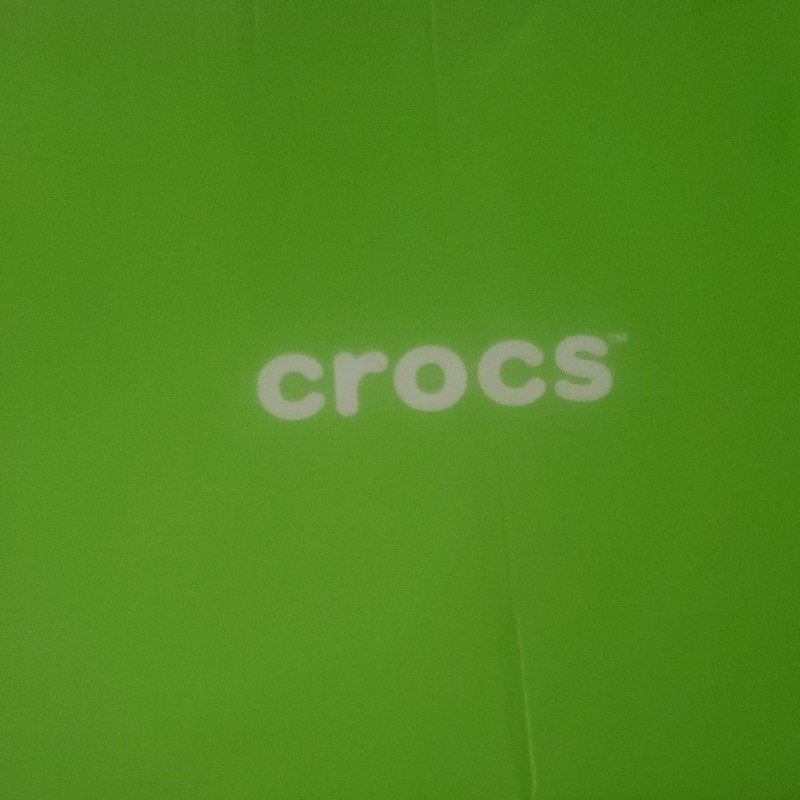 Crocs Classic Crush Clog Bone Slip-On Clogs M8/W10 Round Toe Logo