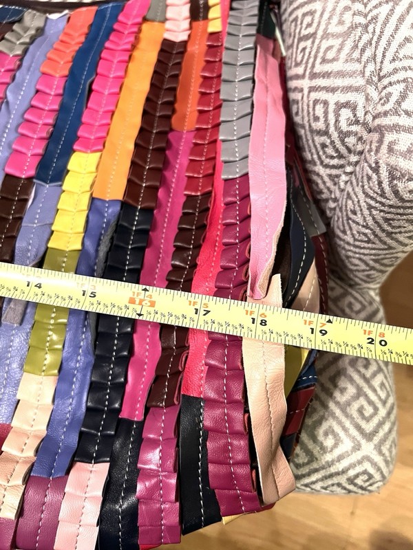 SISSI Boho Patchwork Tote Bag 19" Lined. Shoulder Strap. Multicolor. NEW. $89 gallery