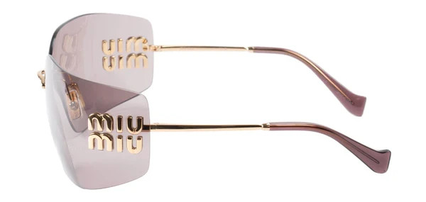 MIU MIU MU54YS 5AK06I Gold/Light Purple Brown 80-14-110 Sunglasses New Authentic gallery