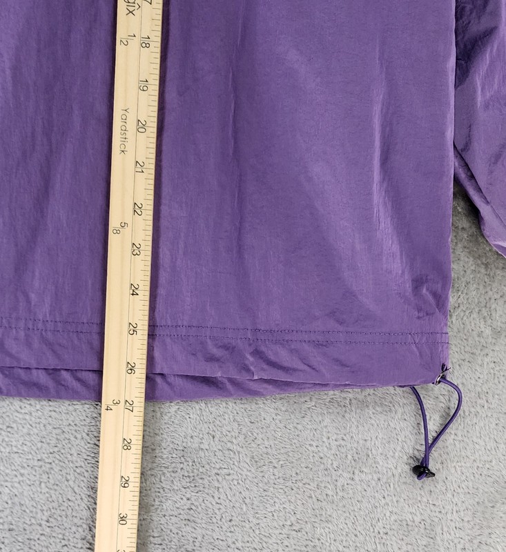 Monat Windbreaker Set Womens Medium Purple 1/2 Zip Pullover Jacket Runner Shorts gallery