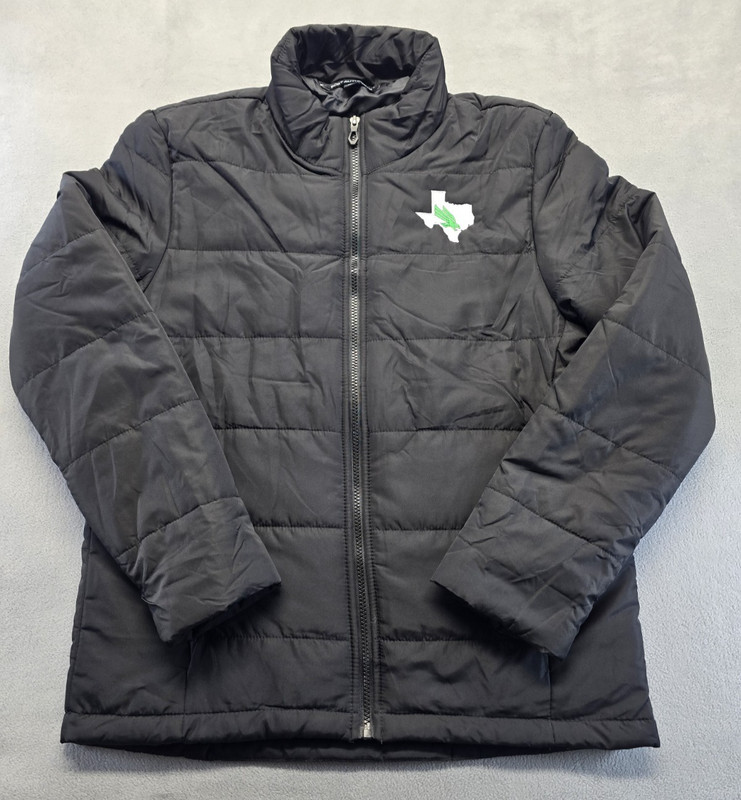 University North Texas Mean Green UNT Jacket Mens MEDIUM Port Authority Puffer