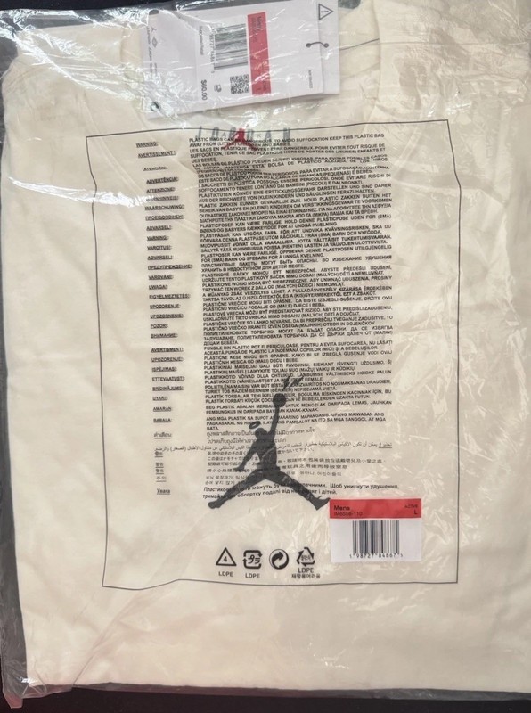 Air Jordan x Union x Fragment T-Shirt Size Large