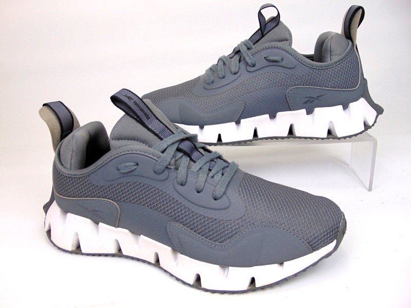 NEW Reebok Zig Dynamica Men's Running Shoes MISMATCH Size 8.0 - 8.5 Gray Sneaker gallery