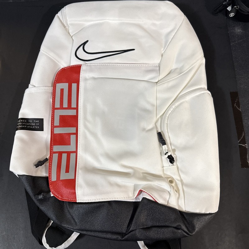 Nike Elite Pro 32L Basketball Backpack – White/Red/Black NWOT