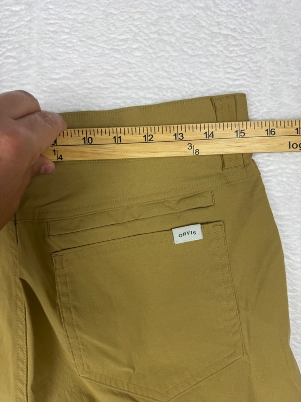 Orvis Pants Mens sz 31 Brown Khaki Tan Performance Tech Stretch Water Repellent gallery