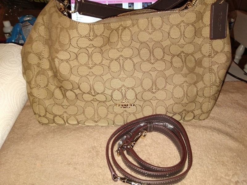 Coach Signature Brown Crossbody Handbag F58284