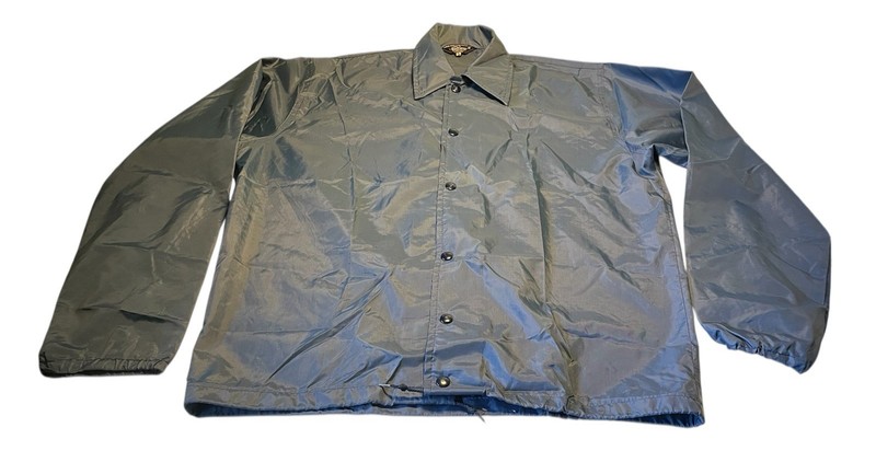 Vtg Windless The Flap Jacket mens dark blue 1970s nylon windbreaker M VG