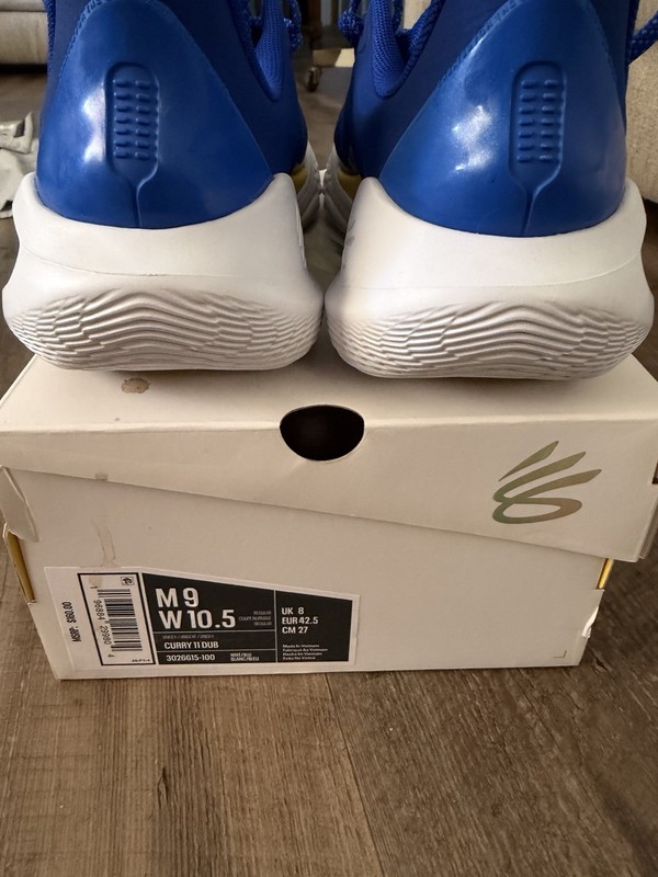 Under Armour Curry 11 DUB Steph Curry Low Top Lace-Up Basketball Shoes Blue gallery