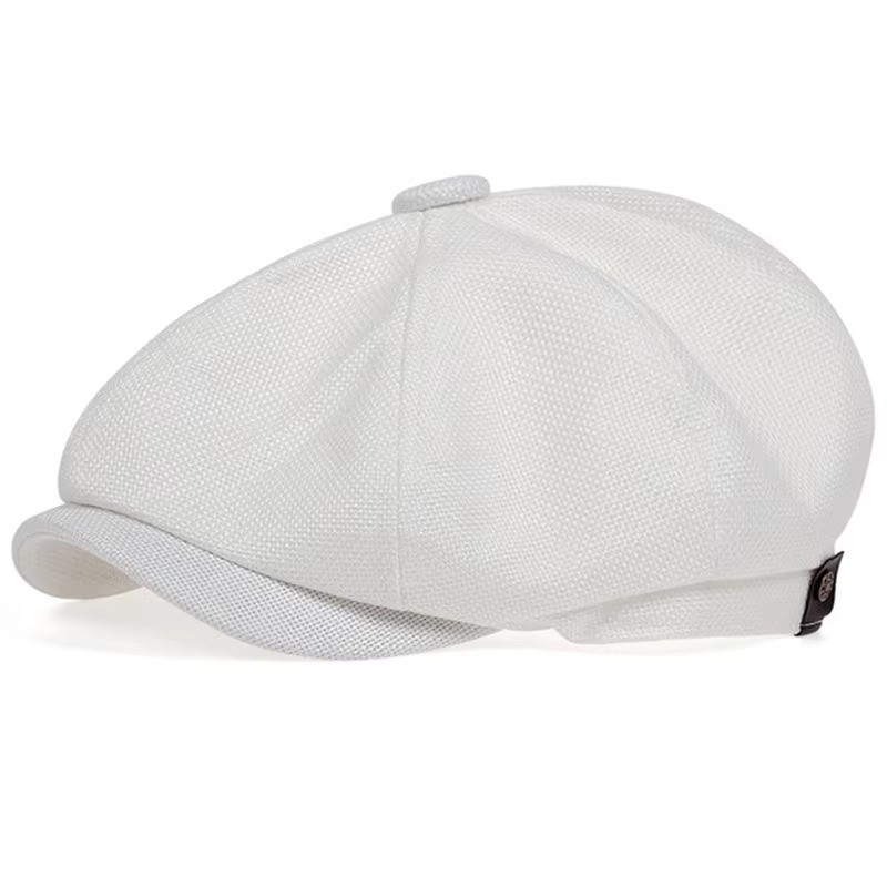 Newsboy Hat Flat Cap Driver Herringbone Tweed Plain Wool Baker Boy Classic Golf gallery