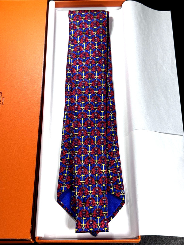 HERMÈS For The R. N. L. I. Special Limited Edition Tie NIB gallery