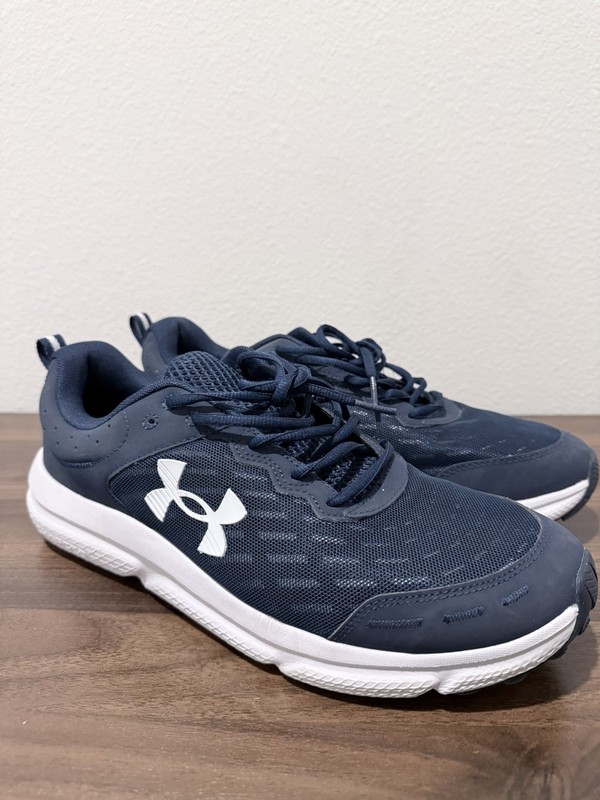Under Armour Mens 12 4E Charged Assert 10 3026176-400 Blue Running Shoes Sneaker
