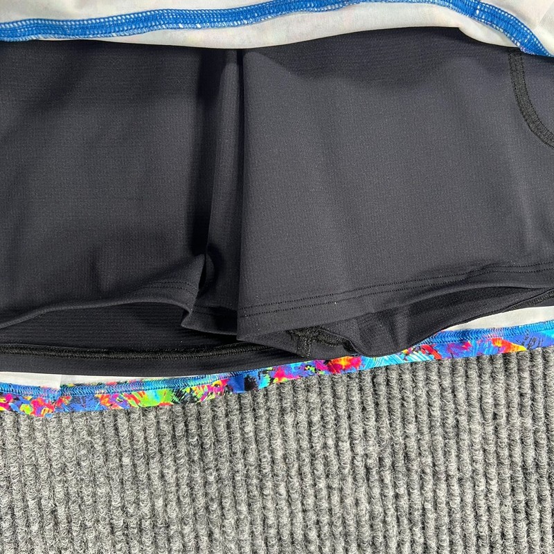 DonaJo Skirt Skort Womens Size 1 Blue Abstract Lined Tennis Golf Pickleball gallery