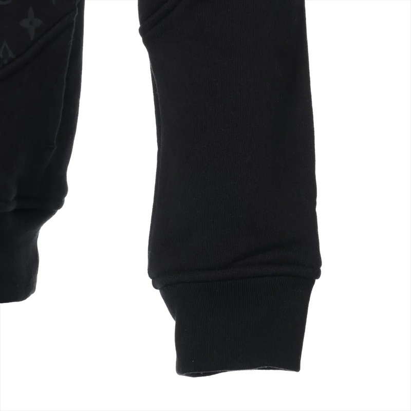 Louis Vuitton 21SS Cotton Hoodie XS Men's Black RM211Q Monogram circle cut gallery