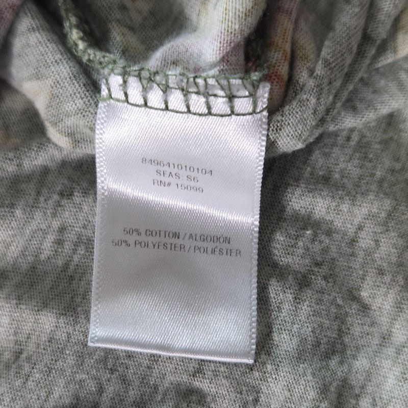 Bongo Women's Green Floral Crop Top Size XL gallery