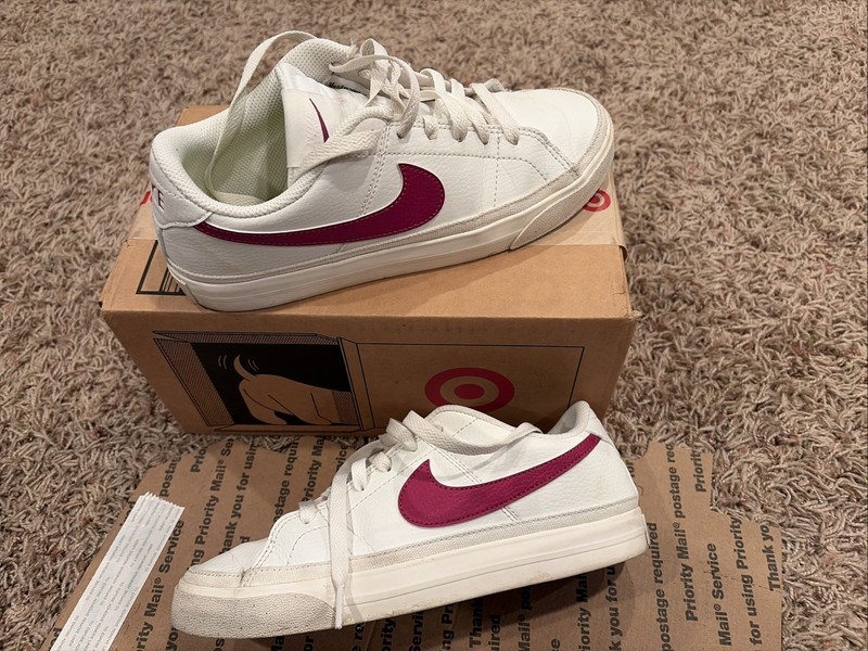 Nike Court Legacy Women’s Size 7.5 Next Nature White Rosewood Sail DH3161-106