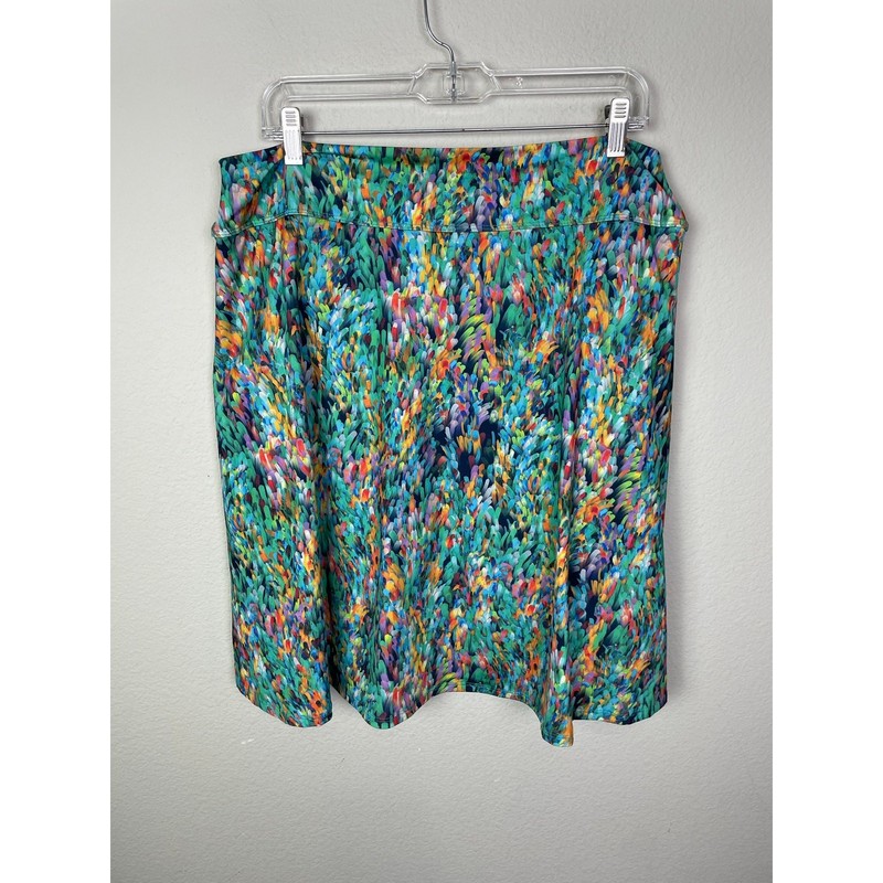 Dona Jo Green Multi Golf Tennis Athletic Skort 4 (XXL) gallery