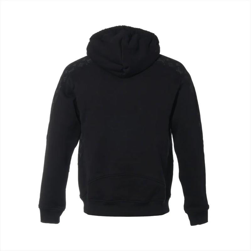 Louis Vuitton 21SS Cotton Hoodie XS Men's Black RM211Q Monogram circle cut gallery