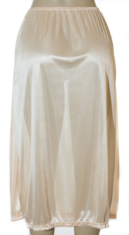 31" Length Women Plain Long Half Slip Ladies 100% Polyester S M L XL 2X 3X 995 gallery