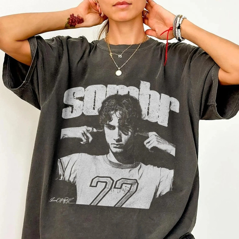Sombr the Late Nights & Young Romance Tour Signature T Shirt Full Size S-5XL