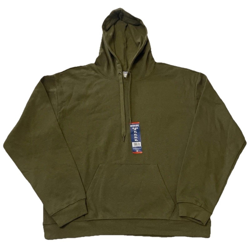 NWT Mission Ridge Men’s XL Hoodie Olive Green Pullover Sweatshirt Fleece Pocket
