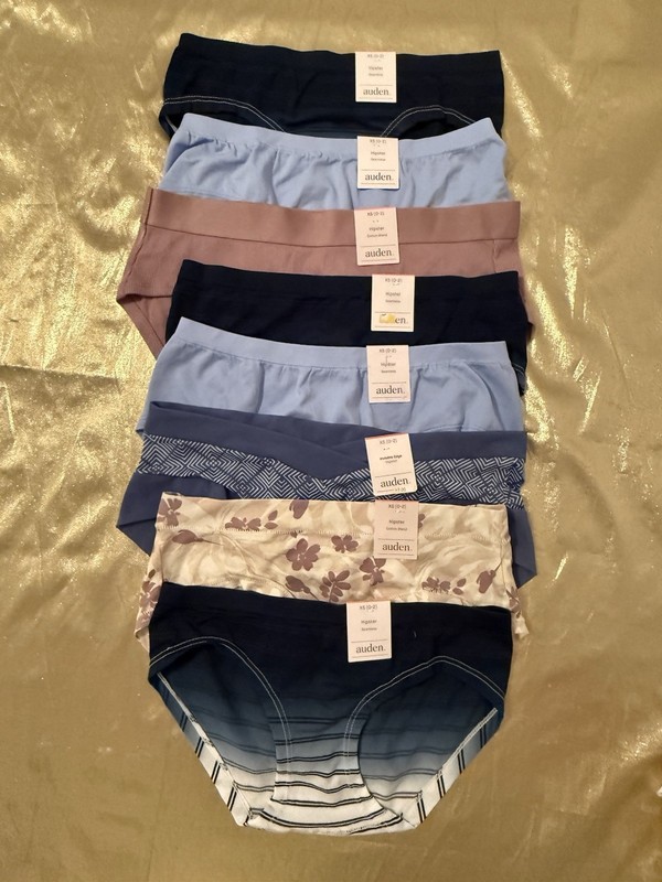 NWT Auden 8 Pair Hipster Panties See Photos for Details & Colors Size XS (0-2)