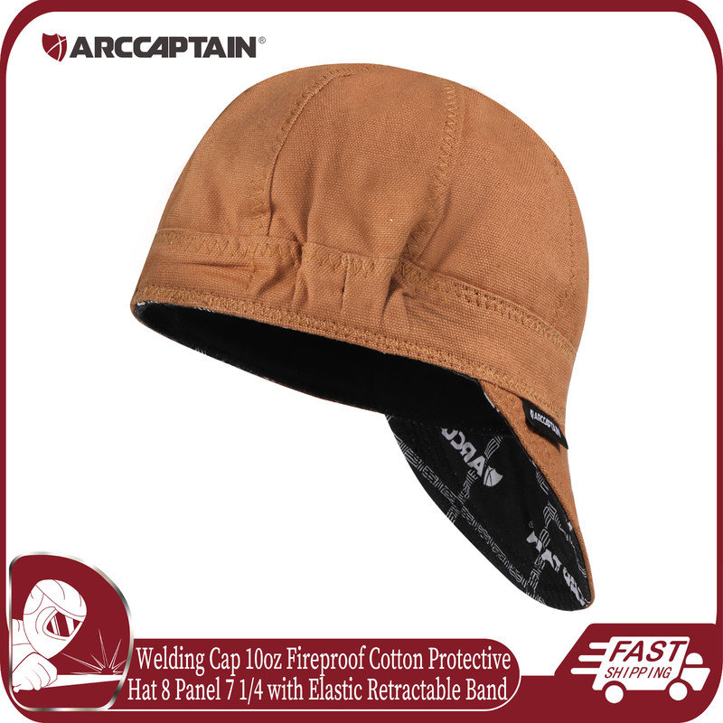ARCCAPTAIN Welding Cap Reversible Protective Welders Hat Elastic Retractable New