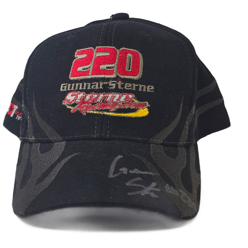 Nissin Gunnar Sterne Racing Team 220 Hat Cap Men’s Adjustable Black Signed