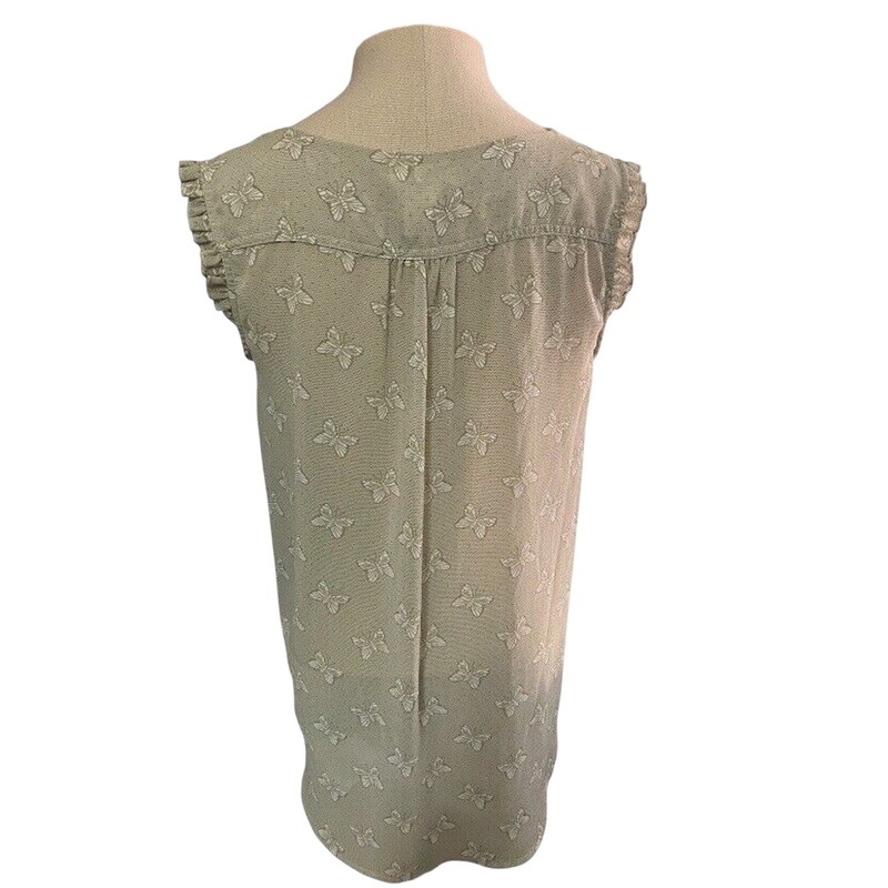 Matilda Jane Monarch Butterfly Semi Sheer Blouse Women Size Medium gallery