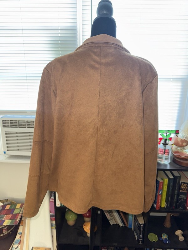 Coco & Shay Brown Suede Women’s Jacket Size 2X gallery