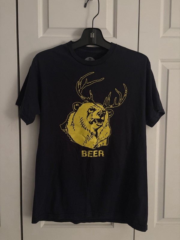 Suburban Riot Men’s Beer T-shirt Cotton Size Medium
