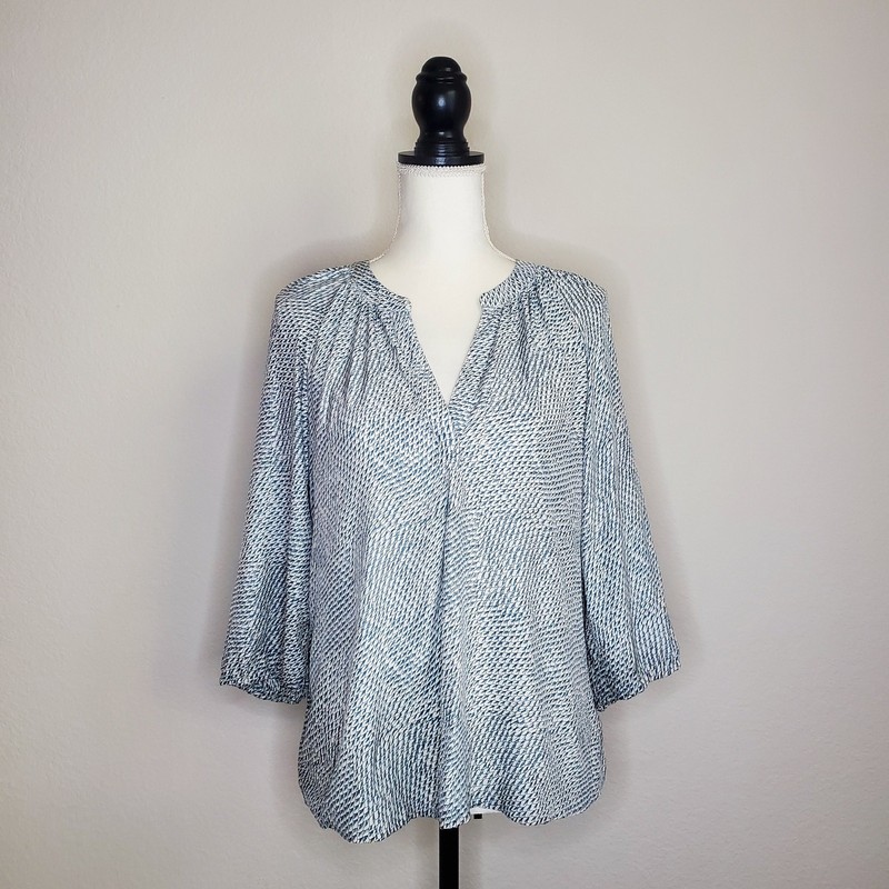Joie Addie Leaf Print Blouse XS
