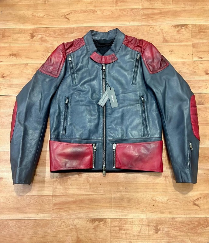 Diesel Leather Jacket For Mens Size L