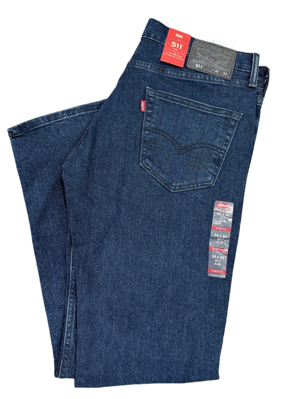 Levis 511 Slim Fit Jeans Slim Fit Stretch Jeans Blue Dark Wash 045112389