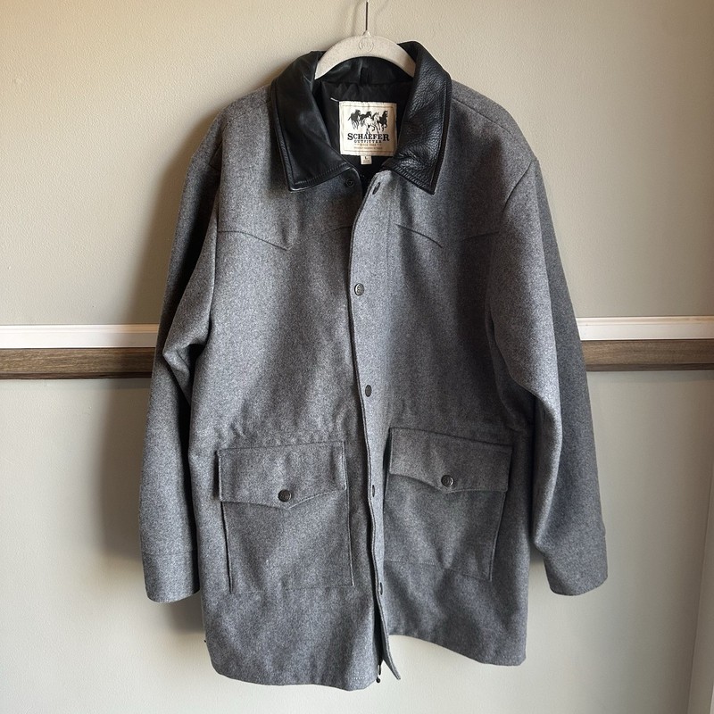 NEW Schaefer Outfitter Wool Big Country Rancher Gray Jacket Women’s Large