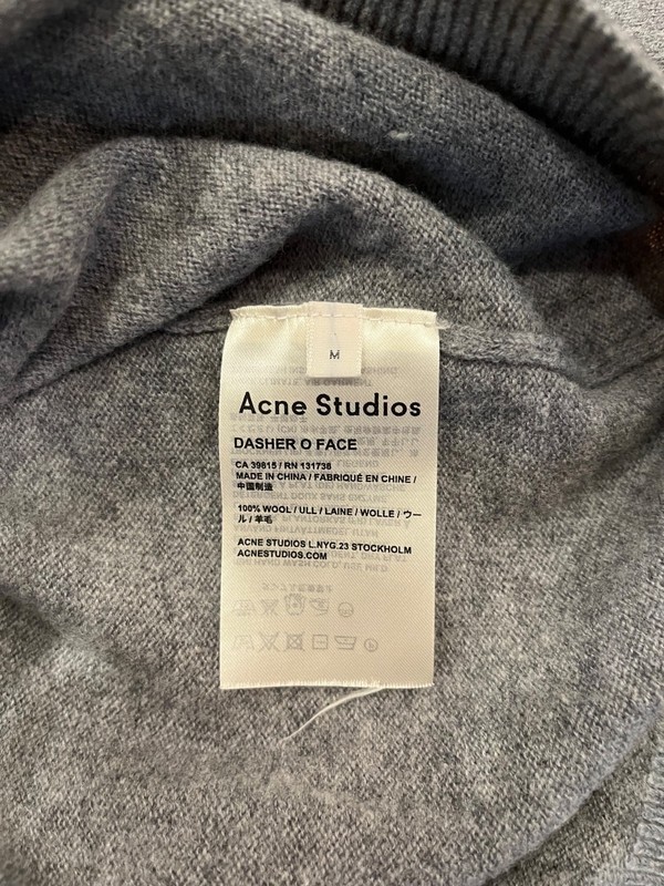 Acne Studios Wool Sweater Gray Size Medium (flaws) gallery