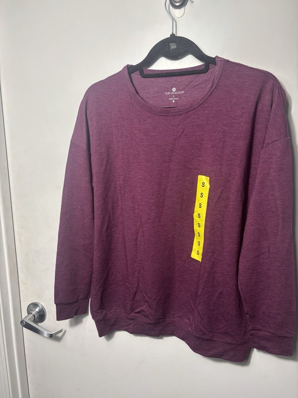New Tuff Athletics Women’s Crewneck Tencel Lightweight Active Sweatshirt – Small