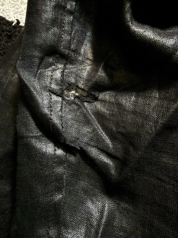 John Varvatos Men's Black Leather Jacket Stand-Up Collar Full Zip Size 48 gallery