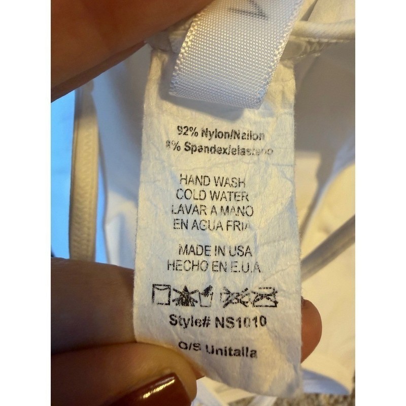 Nikibiki White Seamless Ribbed Camisole Tank Top NS1010 One Size USA Made gallery