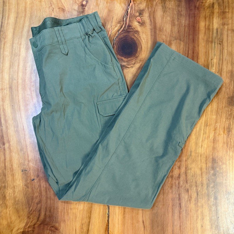 Duluth Trading Women’s Hiking Pants Green Nylon 14 X 33 Stretch Outdoor T10