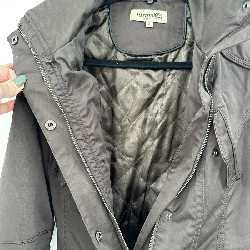FORMUL@ JOVEN Women's Brown Belted Utility Jacket Size S gallery