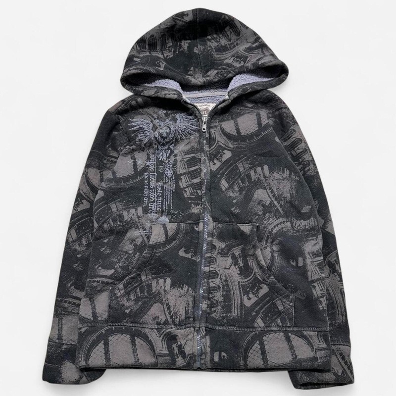 Y2K Emo Grunge Route 66 Full Zip Hoodie Youth 10-12 [COPY]